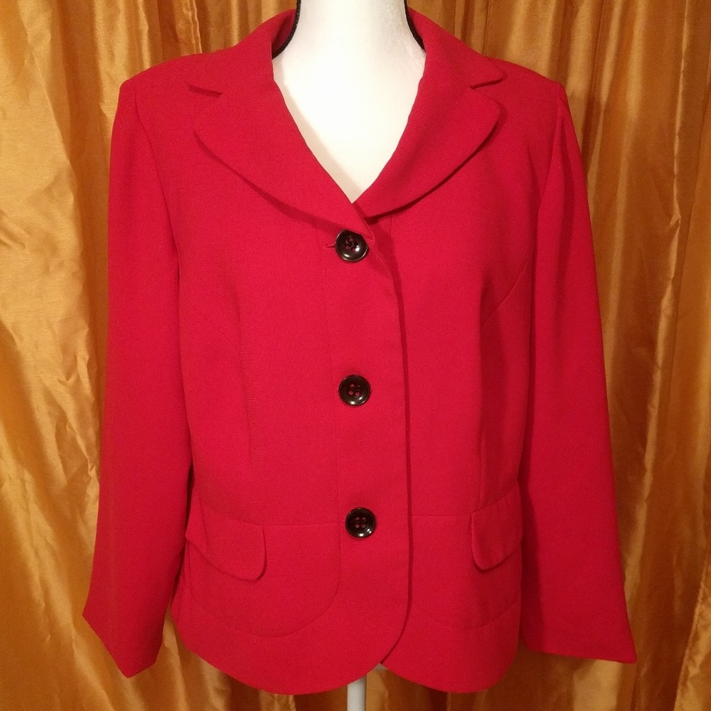 Peplum Blazer, Size 16W